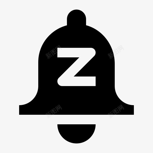 静音报警铃声通知图标svg_新图网 https://ixintu.com 用户界面固态图标设置 通知 铃声 静音 静音报警