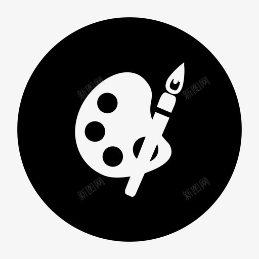 画板艺术和编辑工具图标svg_新图网 https://ixintu.com 平面图标 画板 编辑工具 艺术和设计