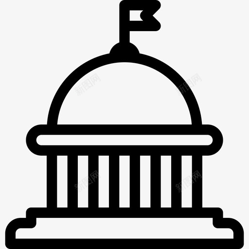国会大厦5号广场直线形图标svg_新图网 https://ixintu.com 5号广场 国会大厦 直线形