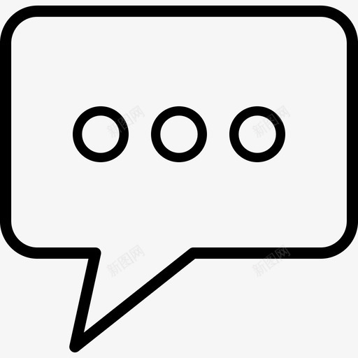 语音泡沫业务图标集线性svg_新图网 https://ixintu.com 业务图标集 线性 语音泡沫