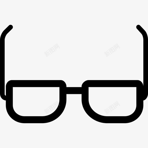 眼镜办公和商务用实心图标svg_新图网 https://ixintu.com 办公和商务用 实心 眼镜