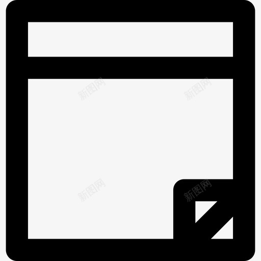 便笺信纸8直线图标svg_新图网 https://ixintu.com 便笺 信纸8 直线