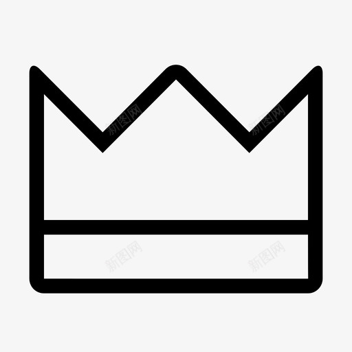 皇冠特大号高级图标svg_新图网 https://ixintu.com 特大号 皇冠 皇家 贵宾 轮廓 高级