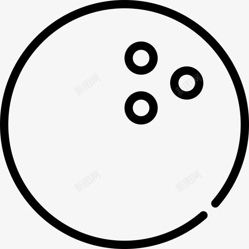 保龄球运动4直线型图标svg_新图网 https://ixintu.com 保龄球 直线型 运动4