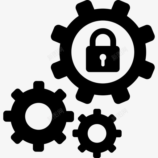 设置安全图标集实心svg_新图网 https://ixintu.com 安全图标集 实心 设置
