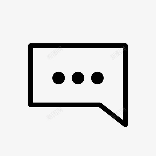 信息聊天信息广场图标svg_新图网 https://ixintu.com 互联网图标 信息 信息广场 聊天