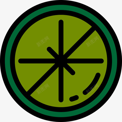 石灰墨西哥元素6线性颜色图标svg_新图网 https://ixintu.com 墨西哥元素6 石灰 线性颜色
