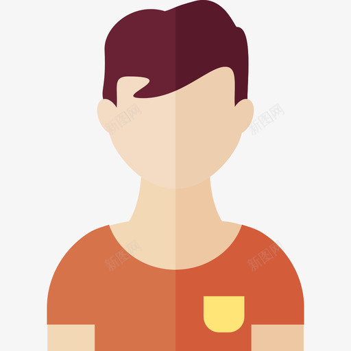阿凡达人物头像扁平图标svg_新图网 https://ixintu.com 人物头像 扁平 阿凡达