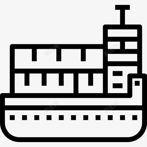 集装箱运输和物流直达图标svg_新图网 https://ixintu.com 直达 运输和物流 集装箱