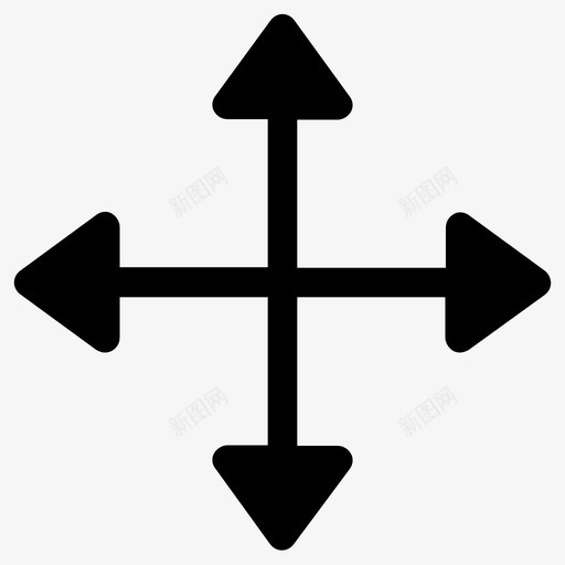 展开放大对角线图标svg_新图网 https://ixintu.com 对角线 展开 拉伸 放大 箭头方向上传下载上下左右返回 调整大小