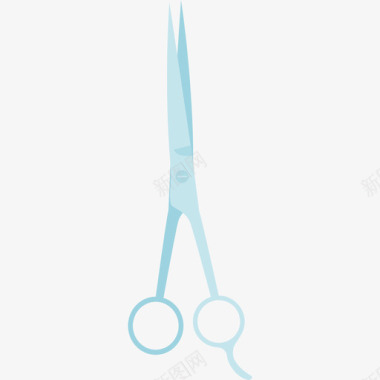 剪刀美容理发店元素图标图标