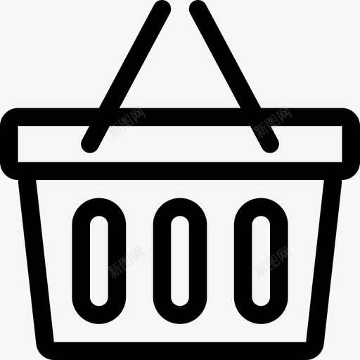 购物篮购物线图标轮廓svg_新图网 https://ixintu.com 购物篮 购物线图标 轮廓