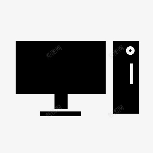台式电脑电脑显示器电脑屏幕图标svg_新图网 https://ixintu.com 台式电脑 电脑屏幕 电脑显示器