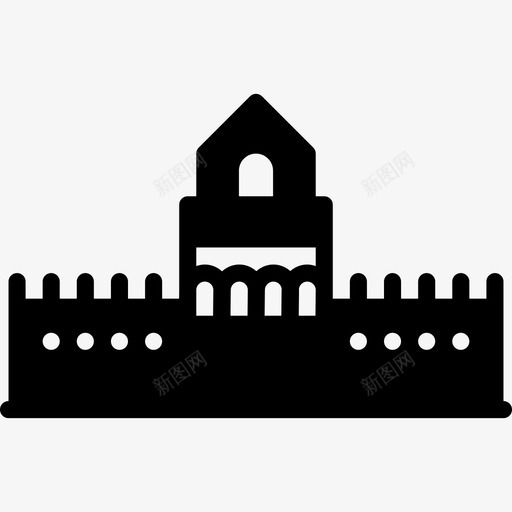 中国长城纪念碑4填充图标svg_新图网 https://ixintu.com 中国长城 填充 纪念碑4
