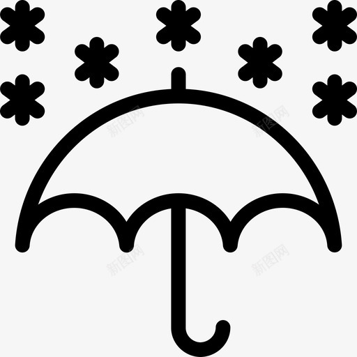 伞天气图标汇编线性svg_新图网 https://ixintu.com 伞 天气图标汇编 线性