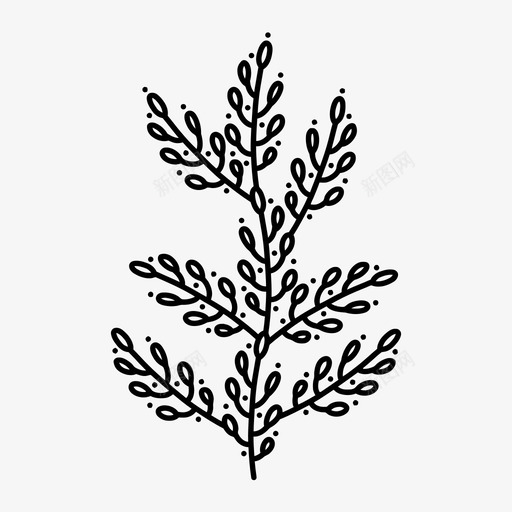 手绘叶涂鸦树叶图标svg_新图网 https://ixintu.com 手绘叶 手绘叶饰品v2 树叶 植物 涂鸦 自然 装饰品