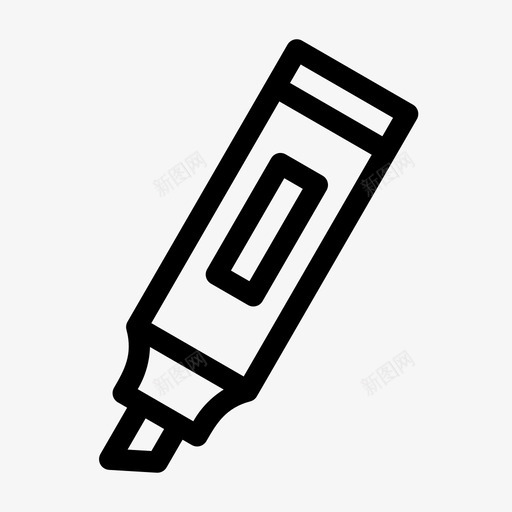 荧光笔墨水标记图标svg_新图网 https://ixintu.com 18072018 墨水 标记 荧光笔 记号笔