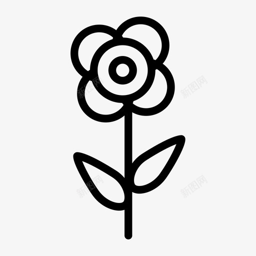 自然生态花图标svg_新图网 https://ixintu.com 公园 林 生态 绿 自然 自然2 花