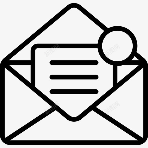 电子邮件杂项元素5线性图标svg_新图网 https://ixintu.com 杂项元素5 电子邮件 线性
