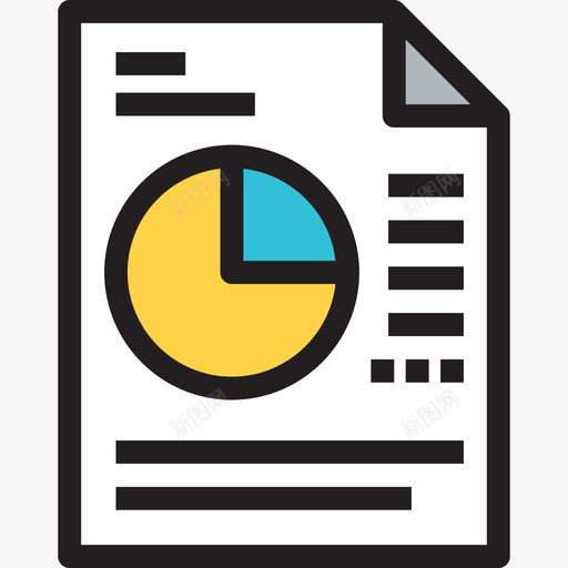 文档办公套件2线型颜色图标svg_新图网 https://ixintu.com 办公套件2 文档 线型颜色