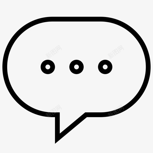 语音气泡通信对话框图标svg_新图网 https://ixintu.com 对话框 用户界面 移动 语音气泡 通信