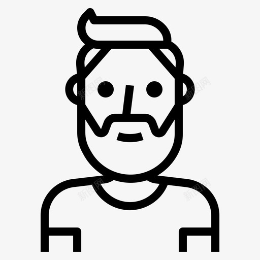 时髦化身男人图标svg_新图网 https://ixintu.com 化身 化身001 时髦 男人