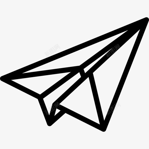 纸飞机学校直线图标svg_新图网 https://ixintu.com 学校 直线 纸飞机