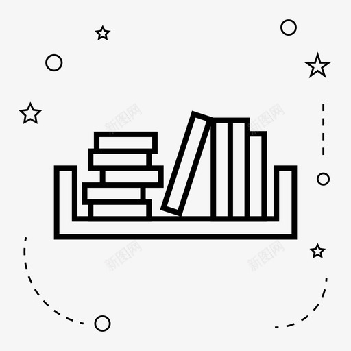 书籍图书馆记录册图标svg_新图网 https://ixintu.com 书籍 图书馆 学校 记录册