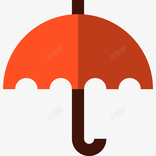 雨伞秋季2扁平图标svg_新图网 https://ixintu.com 扁平 秋季2 雨伞