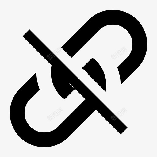 断开链接交叉导航图标svg_新图网 https://ixintu.com url web 交叉 导航 断开链接 用户界面实心图标集