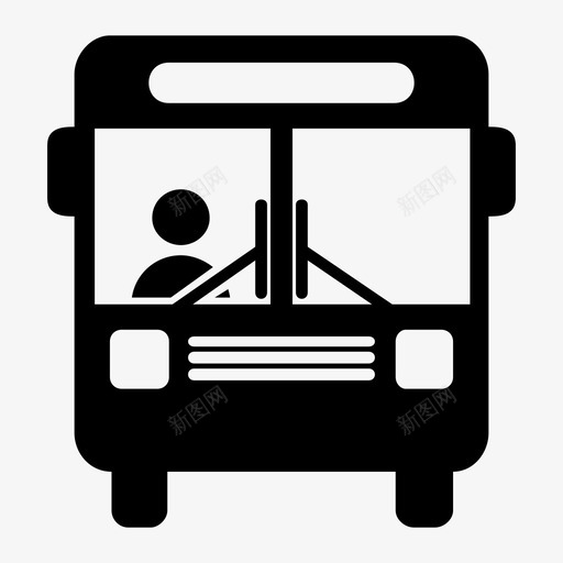 公共汽车驾驶项目交通图标svg_新图网 https://ixintu.com 交通 公共汽车 校车 项目交通 驾驶