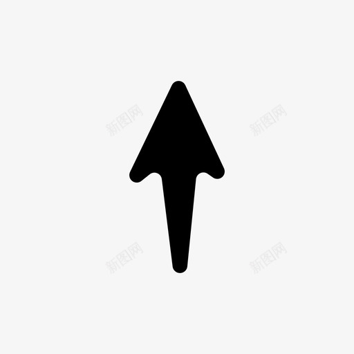 上箭头方向实心图标svg_新图网 https://ixintu.com 上箭头 实心 方向 箭头集合 顶部