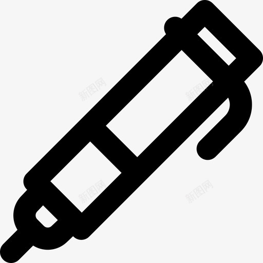 钢笔文具8直线型图标svg_新图网 https://ixintu.com 文具8 直线型 钢笔