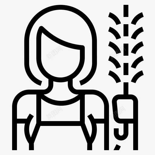 清洁工工人图标svg_新图网 https://ixintu.com 工人 清洁工