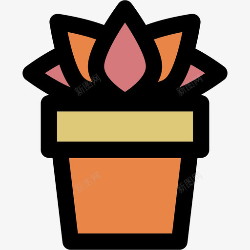 植物春季2线形颜色图标svg_新图网 https://ixintu.com 春季2 植物 线形颜色