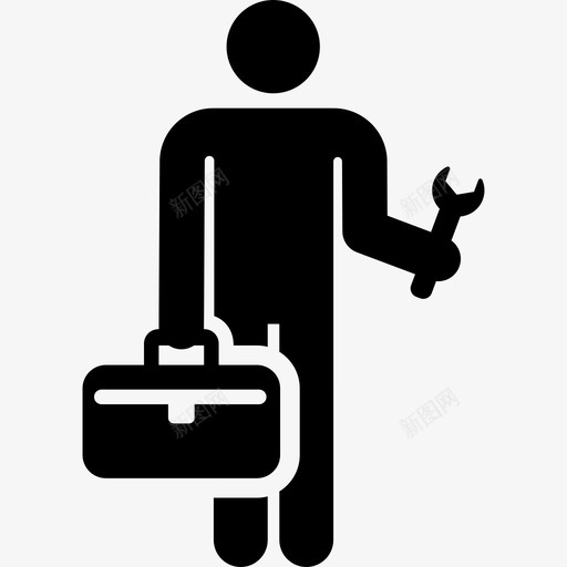 工人工厂象形图填充图标svg_新图网 https://ixintu.com 填充 工人 工厂象形图