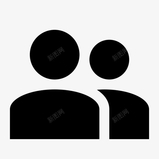 用户概念组图标svg_新图网 https://ixintu.com 一起 人员 团队 概念 用户 用户实心图标集 组