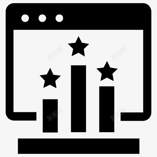 网站评级最佳网站网络性能图标svg_新图网 https://ixintu.com 商业服务字形图标 最佳网站 网站奖 网站评级 网络性能
