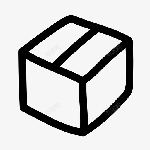 箱子板条箱交付图标svg_新图网 https://ixintu.com 交付 产品 包装 手绘 板条箱 箱子