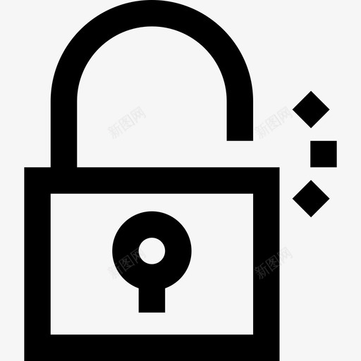 打开挂锁ui10线性图标svg_新图网 https://ixintu.com ui10 打开挂锁 线性