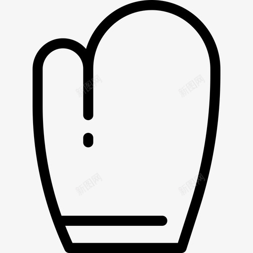 连指手套野餐和烧烤直系图标svg_新图网 https://ixintu.com 直系 连指手套 野餐和烧烤