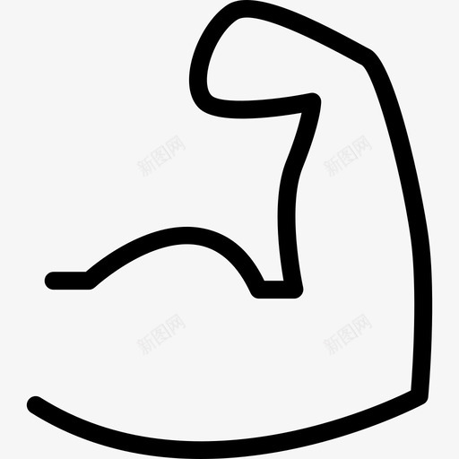 肌肉运动游戏3直线型图标svg_新图网 https://ixintu.com 直线型 肌肉 运动游戏3