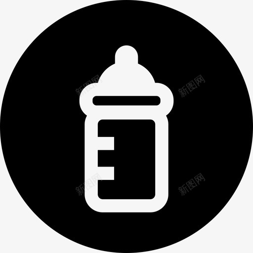 奶瓶客房部灌装图标svg_新图网 https://ixintu.com 奶瓶 客房部 灌装