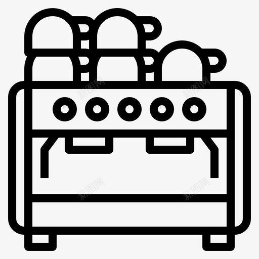 浓缩咖啡机咖啡咖啡店001图标svg_新图网 https://ixintu.com 咖啡 咖啡店001 浓缩咖啡机