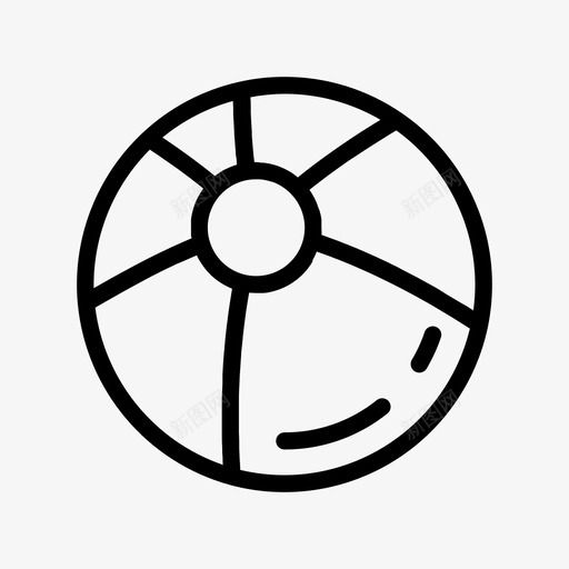 气球沙滩夏日图标svg_新图网 https://ixintu.com 夏日 夏日装备 气球 沙滩 阳光