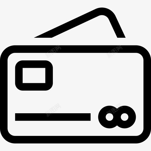 信用卡购物线路图标轮廓svg_新图网 https://ixintu.com 信用卡 购物线路图标 轮廓