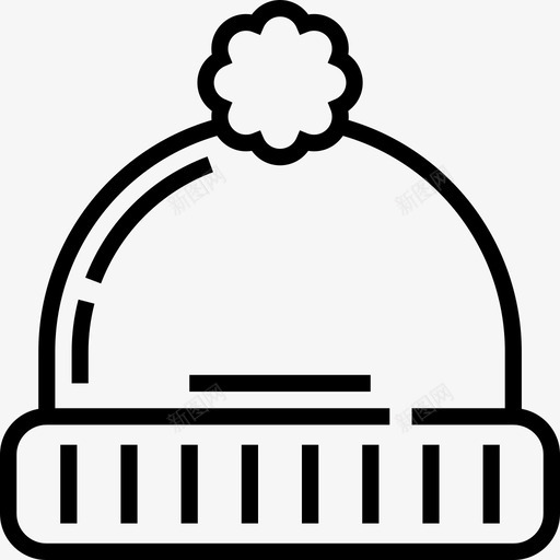 冬帽秋6直纹图标svg_新图网 https://ixintu.com 冬帽 直纹 秋6