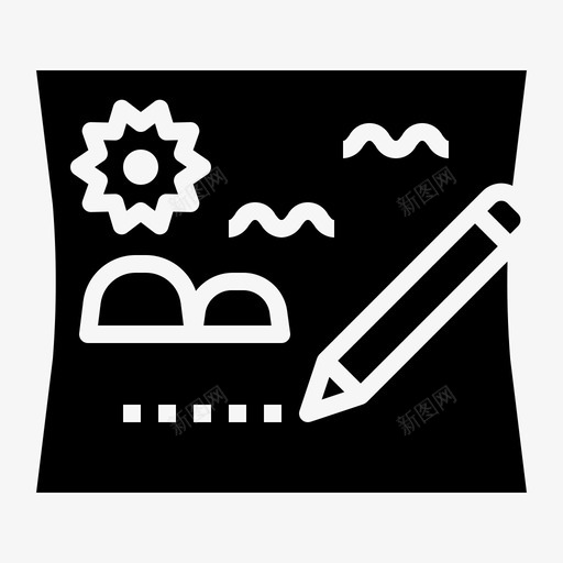 素描建筑艺术图标svg_新图网 https://ixintu.com 建筑 素描 艺术 艺术家立体感 设计