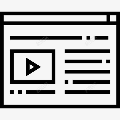文本行通信和媒体5线性图标svg_新图网 https://ixintu.com 文本行 线性 通信和媒体5