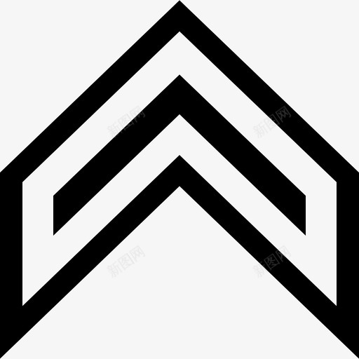 向上箭头箭头图标集合线性svg_新图网 https://ixintu.com 向上箭头 箭头图标集合 线性
